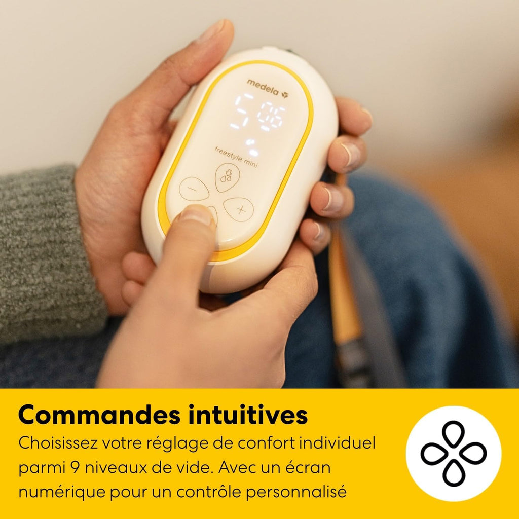 MEDELA Freestyle Mini Hands-Free - Tire-lait électrique simple, coquille 24 mm