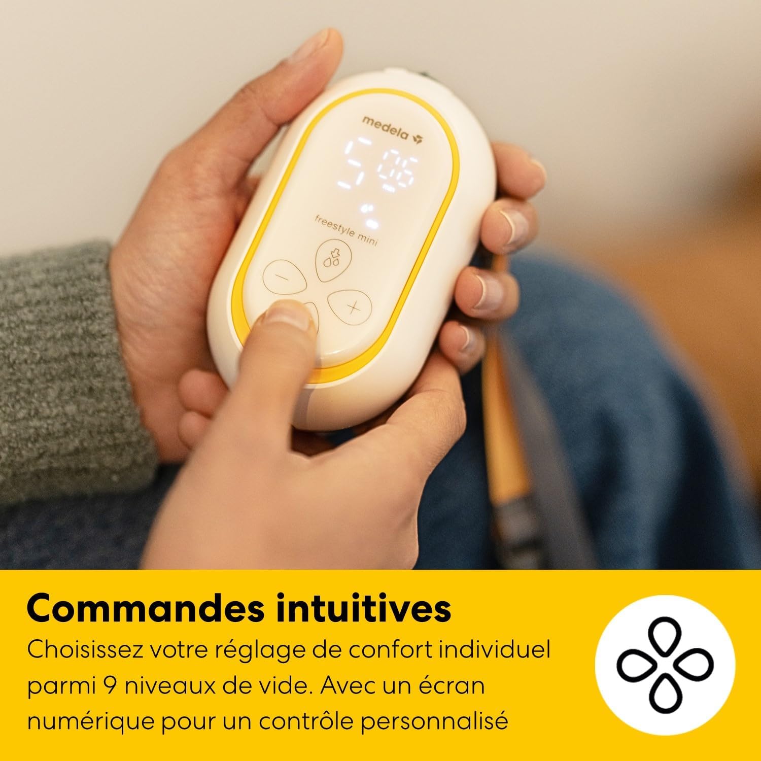 MEDELA Freestyle Mini Hands-Free - Tire-lait électrique simple, coquille 24 mm