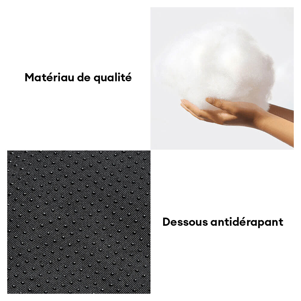 FUNNYFUZZY Tapis de canapé protecteur pour animaux, lit apaisant moelleux en peluche pour chien et chat, taille S, Bleu