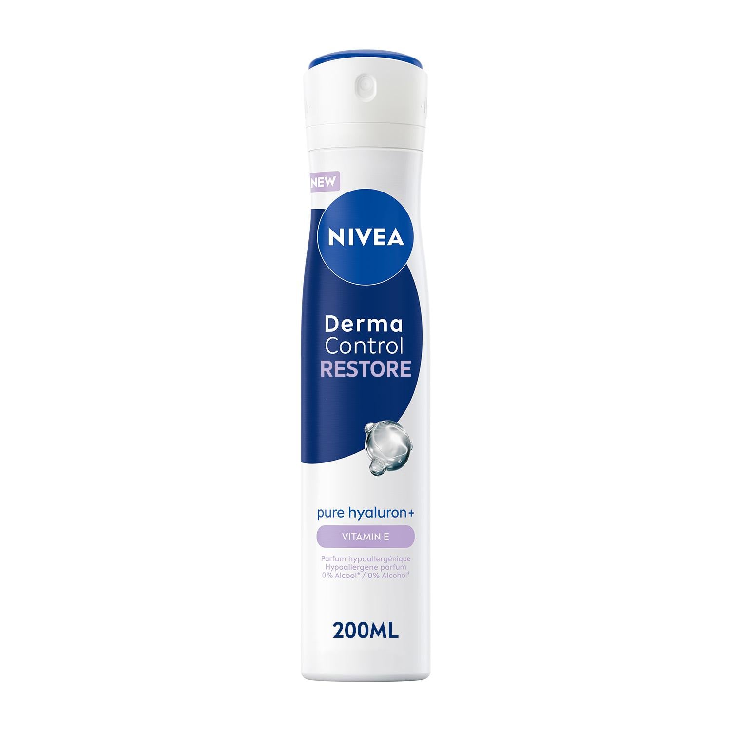 NIVEA Déodorant Femme Aisselles Derma Control Restore Protection 72h Spray 200ml