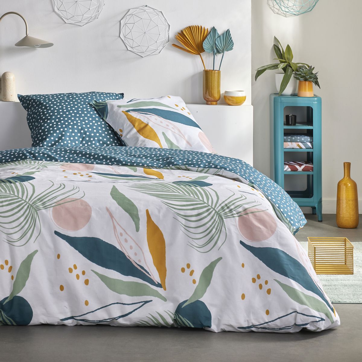TODAY Sunshine 0,1 Parure de lit 2 personnes en coton 57 fils 220 x 240 cm
