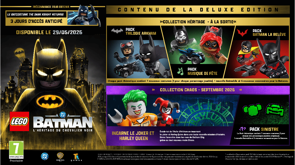 Lego Batman l'Héritage - Deluxe Edition - Xbox Series X - Version française