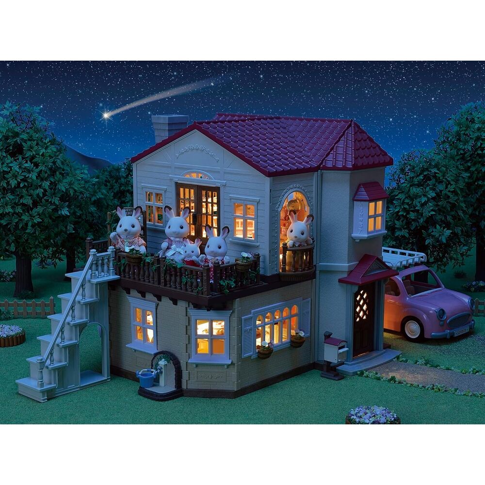 Sylvanian Families La grande maison éclairée et sa pièce secrète