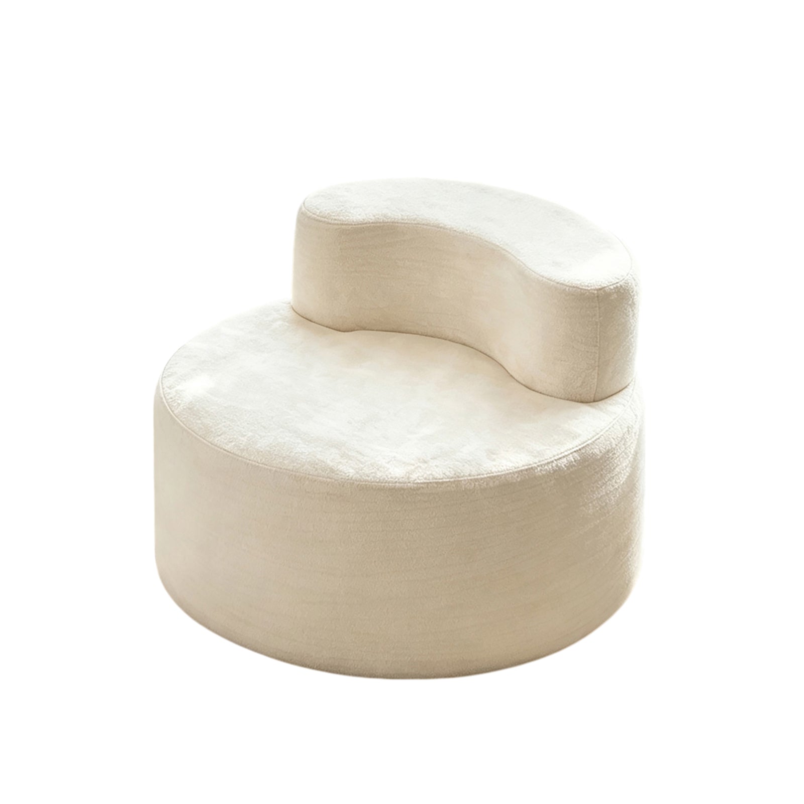 Canapé de détente pliable, sans assemblage, ultra doux, en mousse haute densité, pour salon – canapé sans structure, blanc