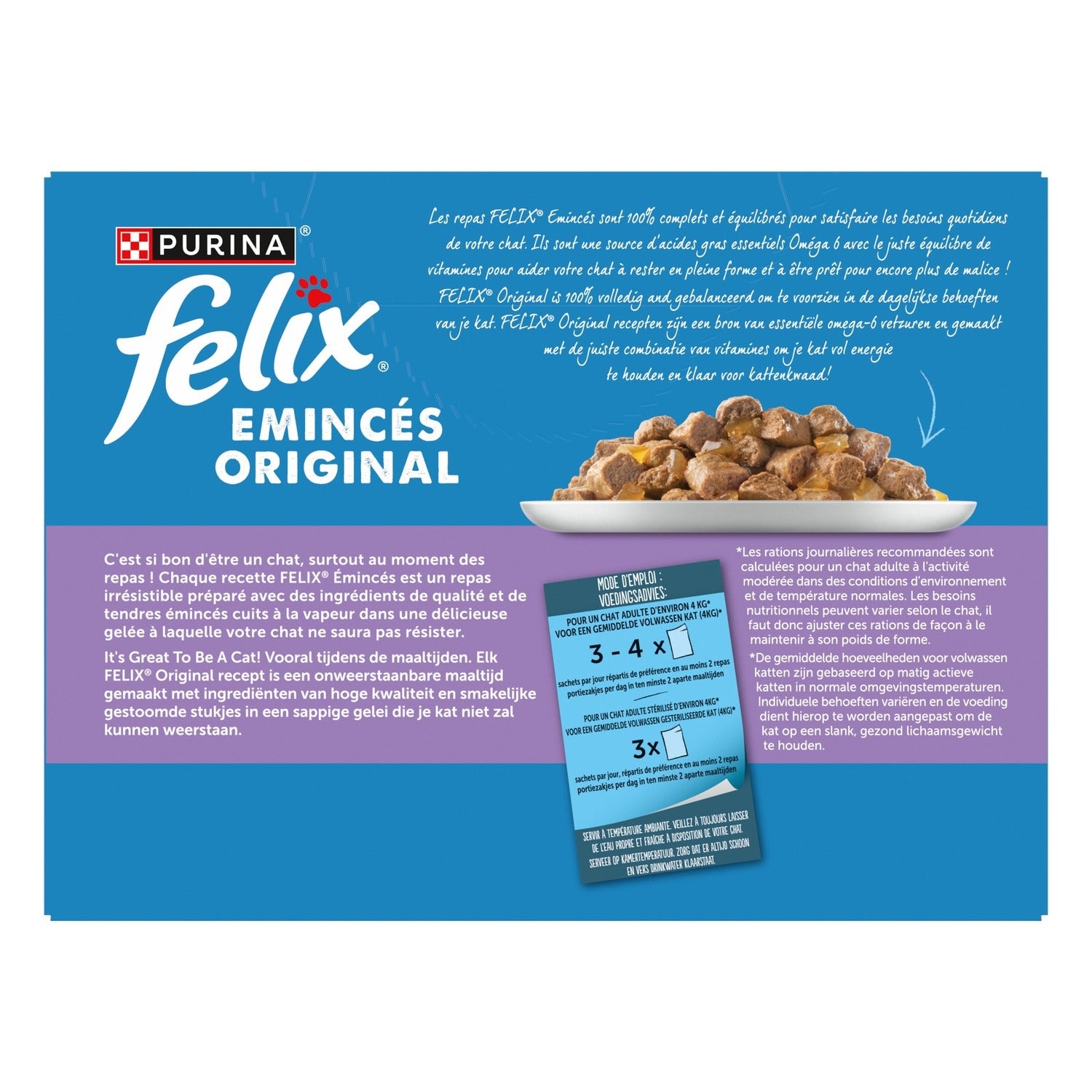 Felix Nourriture pour chats en gelée hachée assortiment - 12 x 85 g