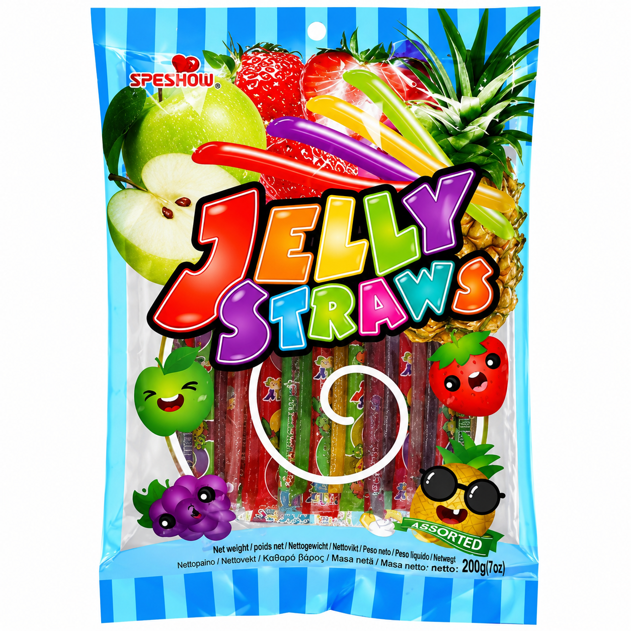 Speshow Pailles de gelée assorties - 300 g