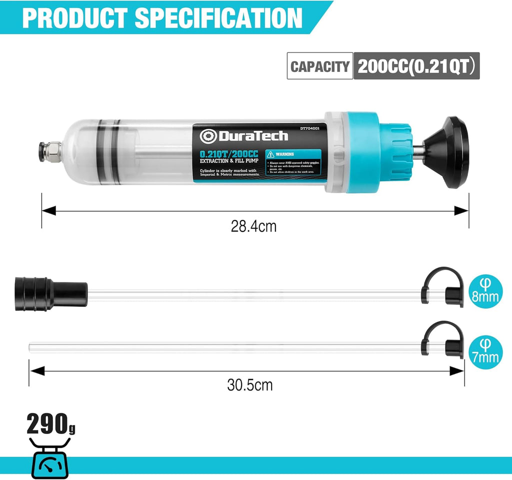 DURATECH 200 CC Seringue d'absorption d'huile