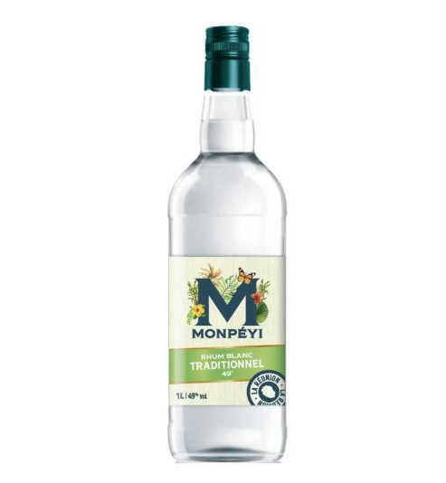 MONPÉYI Rhum blanc traditionnel 49° - 1 L