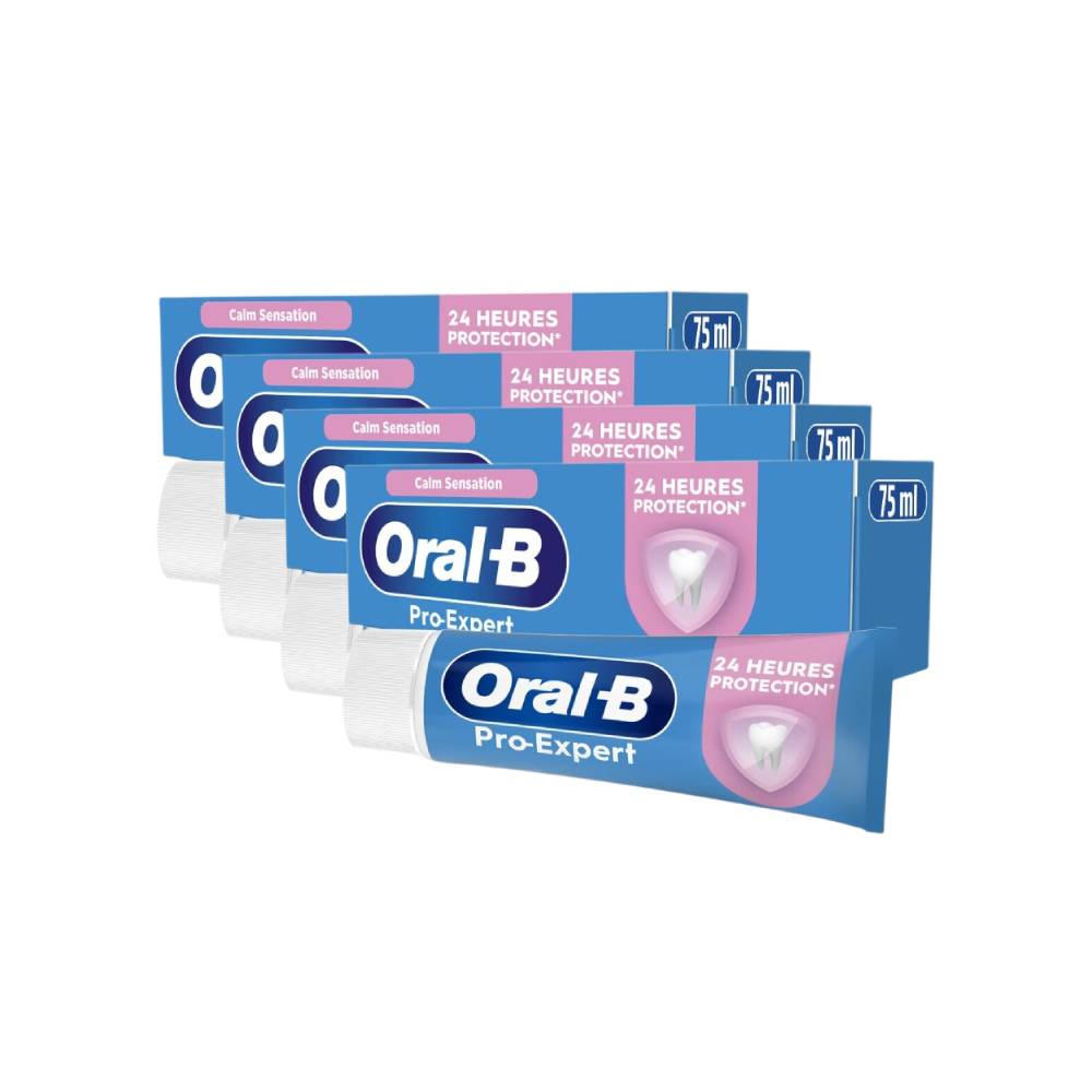 Oral-B Pro Expert Dentifrice pour Dents Sensibles 75 ml - Lot de 4 (4 x 75 ml = 4 tubes)