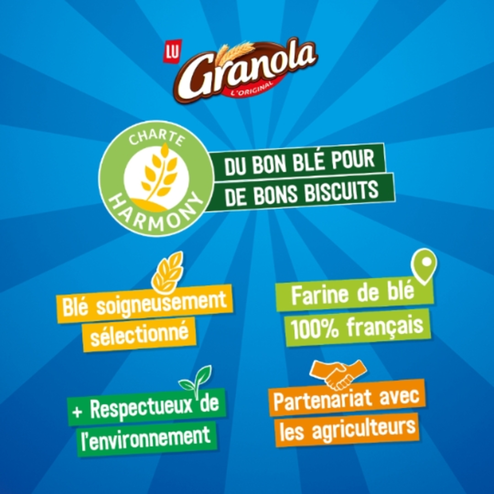 LU Granola Cookies aux gros éclats de chocolat - 184 g