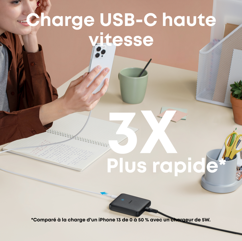 Anker PowerPort Atom III Chargeur de bureau 65 W - 2A/2C - Slim