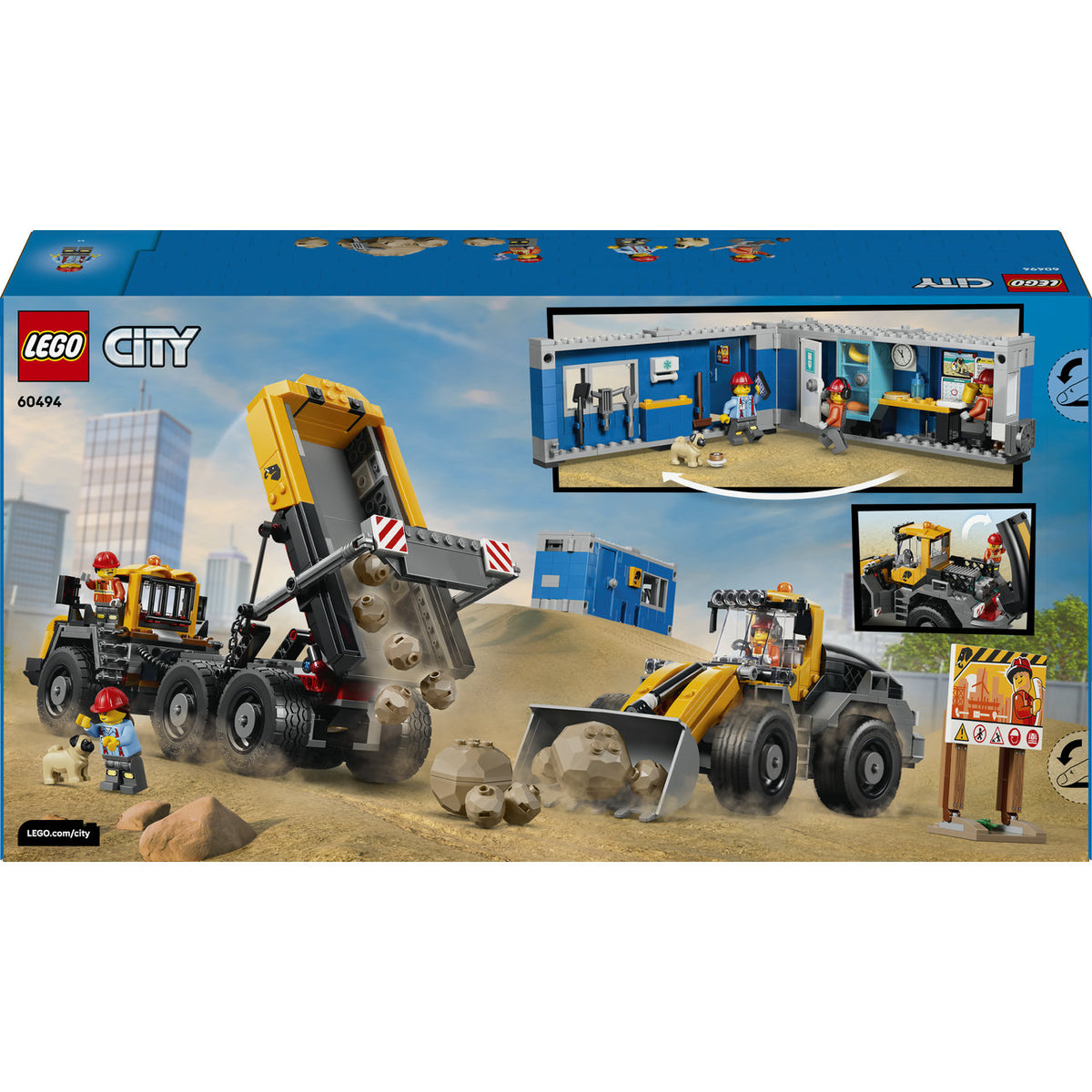 LEGO City 60494 Le camion-benne et la chargeuse frontale