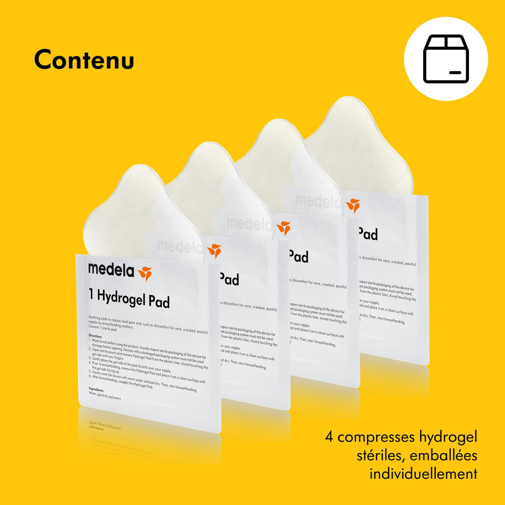 MEDELA - Compresses hydrogel, lot de 4