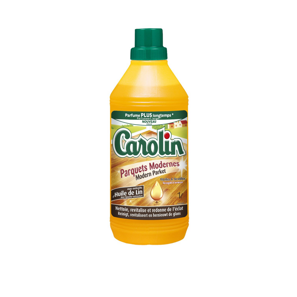 CAROLIN Nettoyant parquet aux extraits d'huile de lin pour sols en bois modernes 1 L