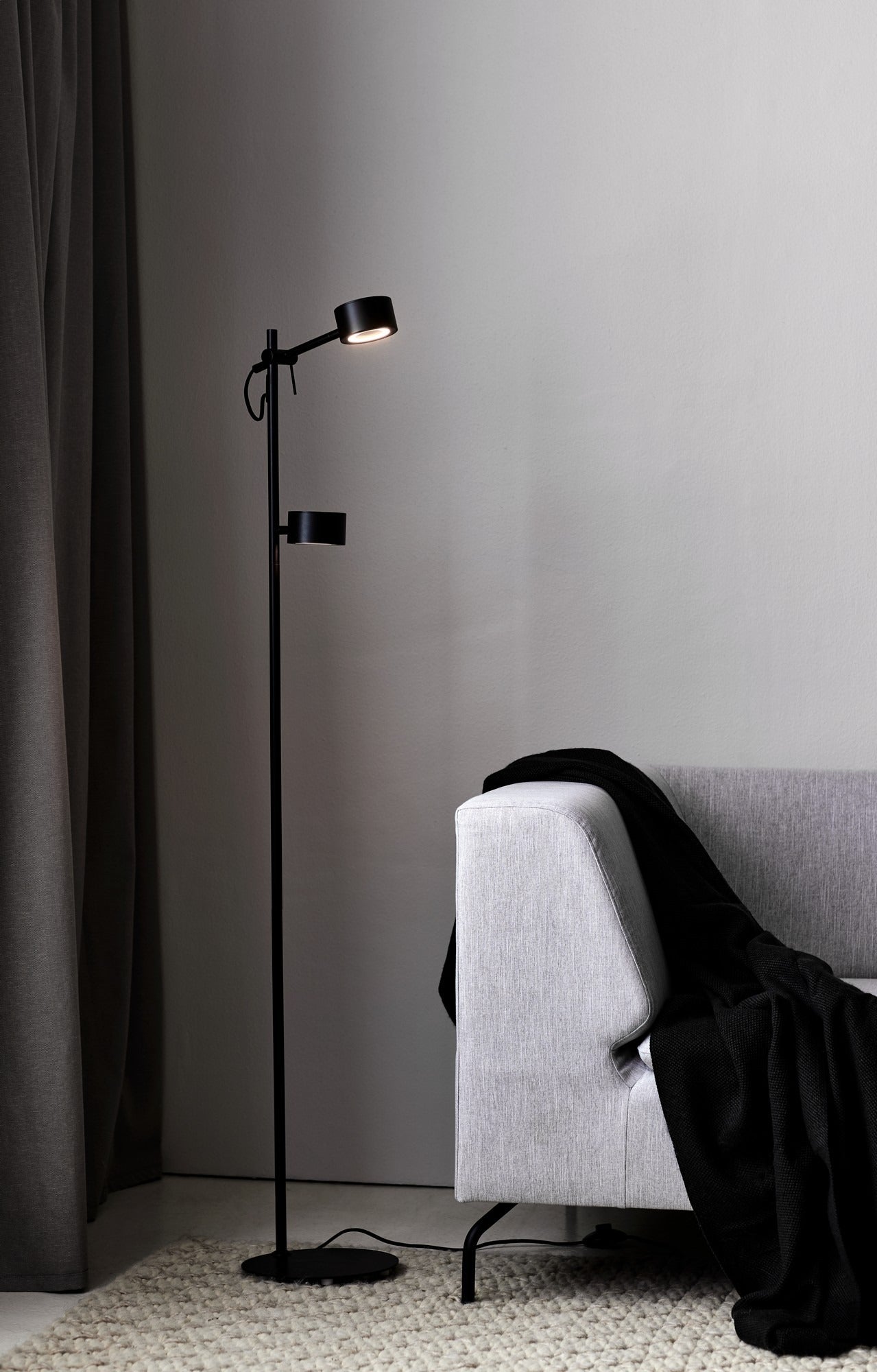 Lampadaire CONTINA métal laiton IP20 G9 - Nordlux, Intérieur