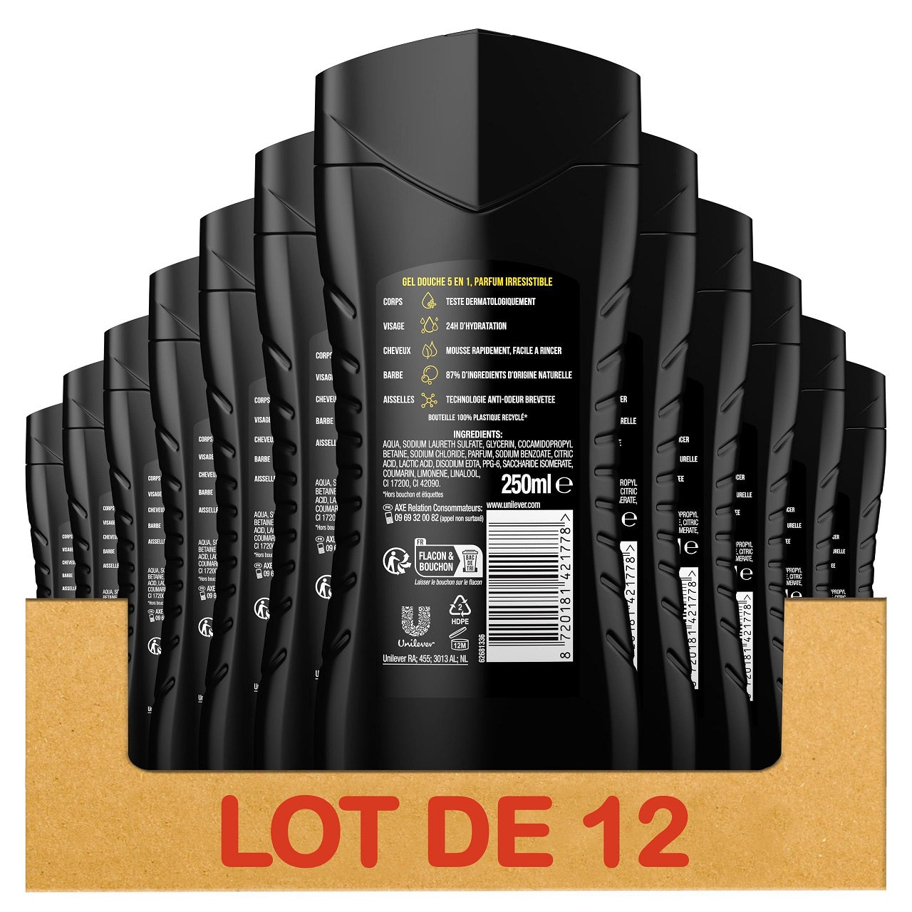 AXE Gel douche pour homme SUPREME 5-en-1 Provocation 250 ml