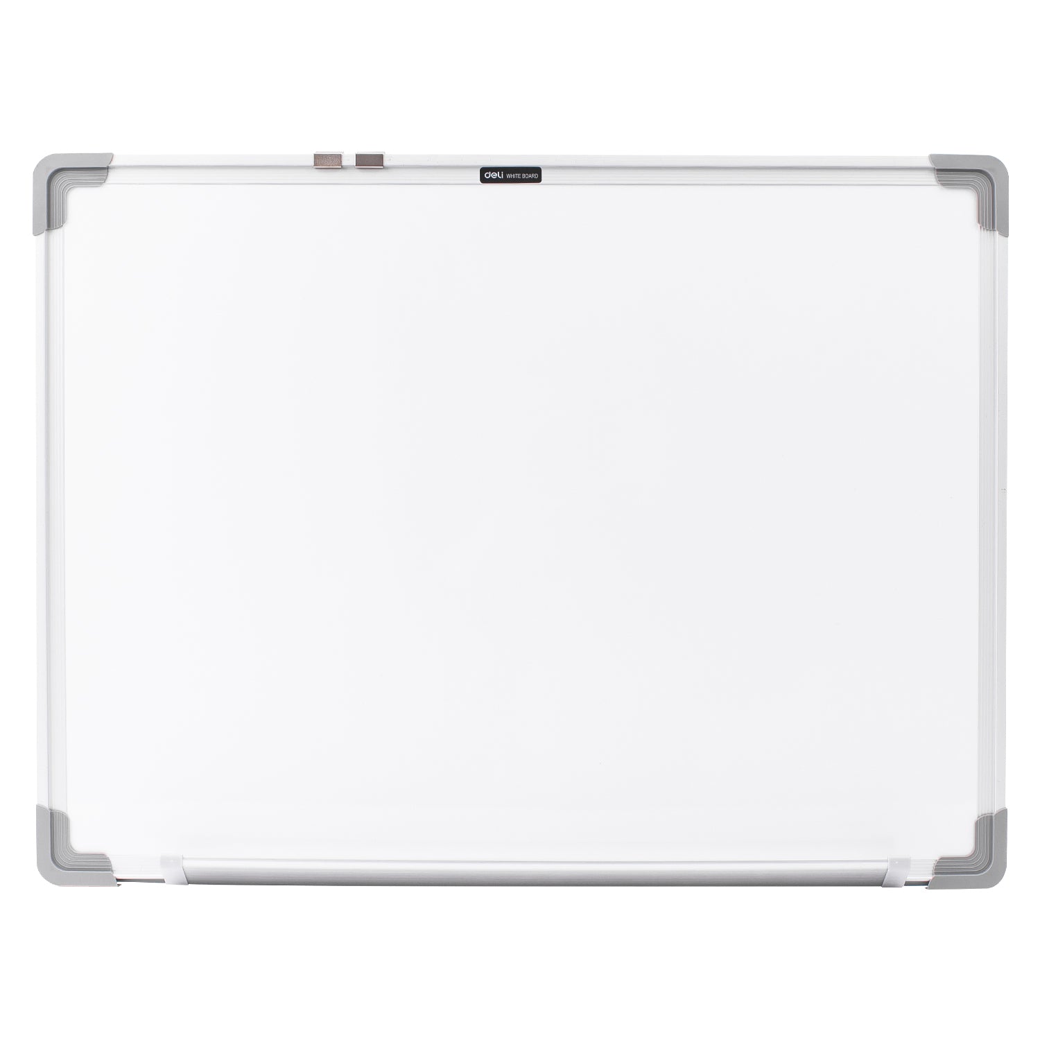 Deli Tableau blanc à effacement, Tableau de planification de bureau, 450 x 600 mm, Argent, 1 pièce