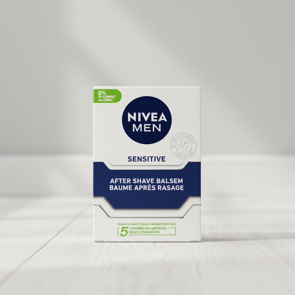 NIVEA Men - Sensitive Baume Après Rasage - Apaisement Immédiat Peau Sensible 100ml