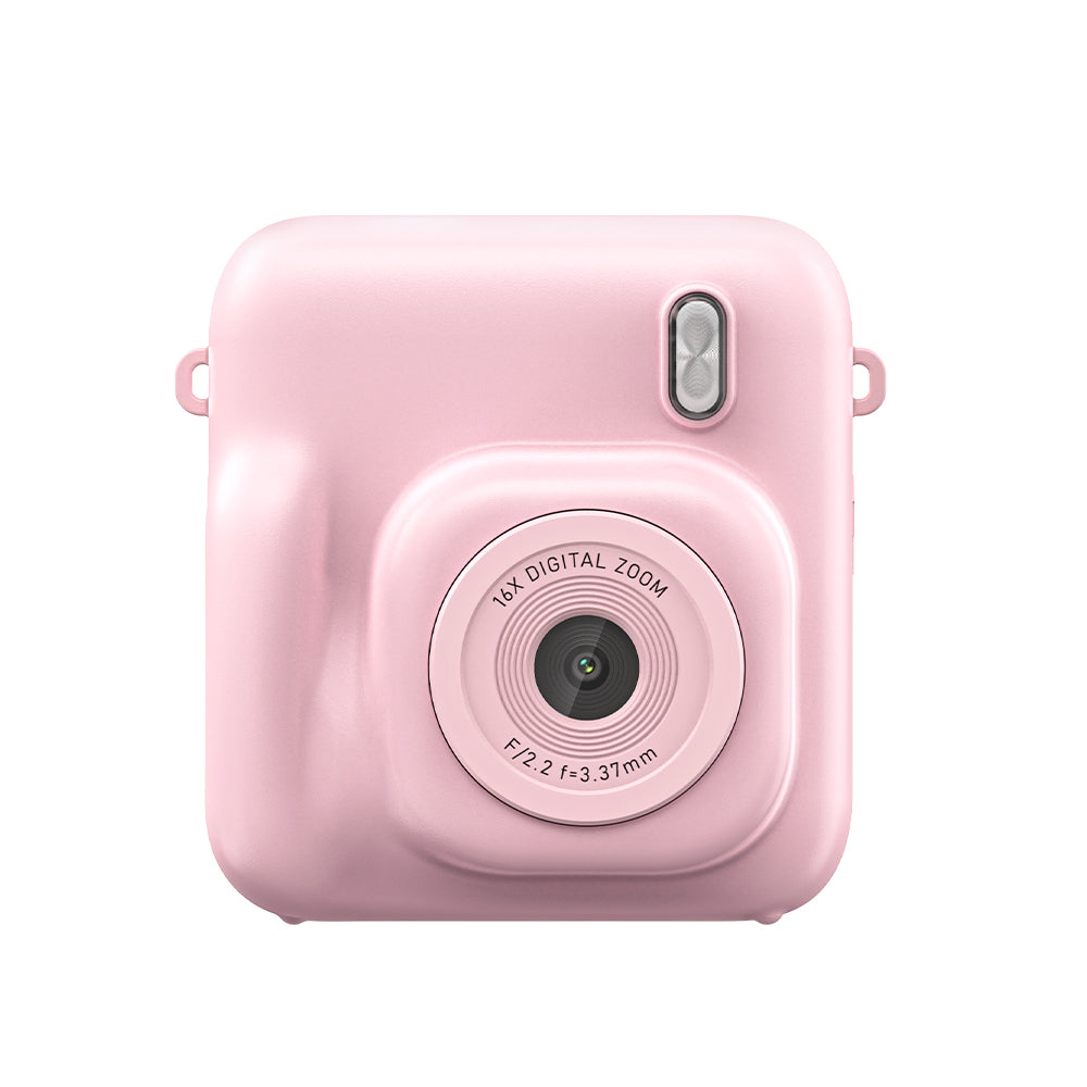 Songdian Appareil photo à impression instantanée pour filles et garçons, Cadeau jouet rose pour Noël et anniversaire