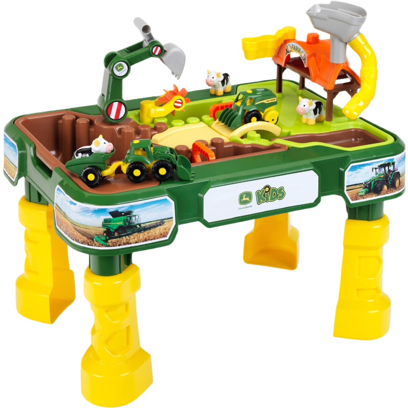 Theo Klein John Deere Farm Table à jouer de sable et d'eau 2-en-1