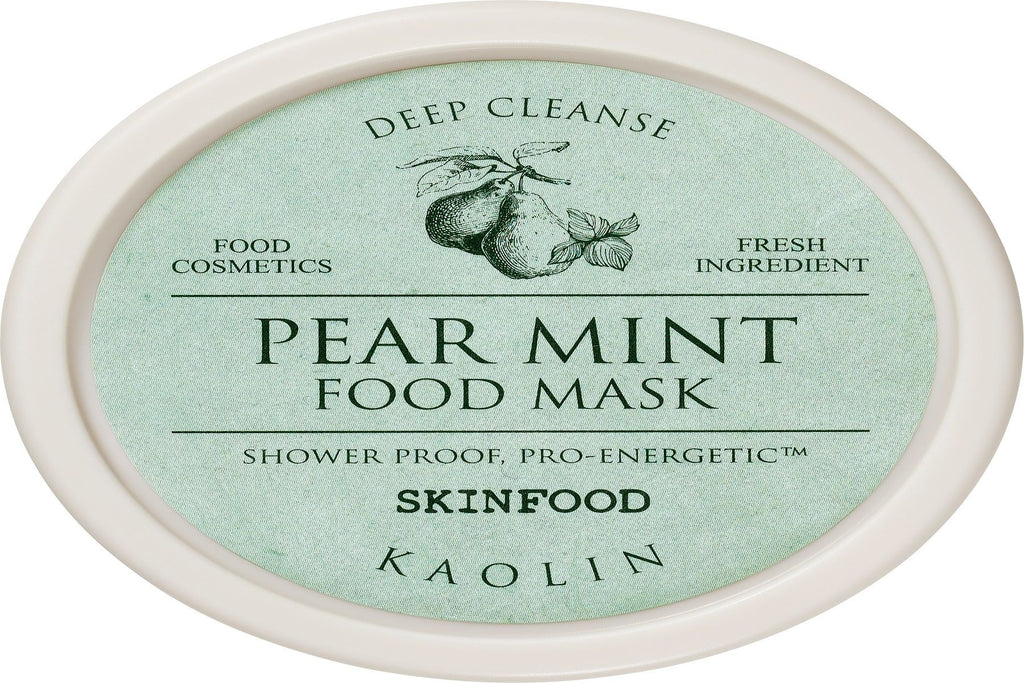 SKINFOOD Masque Alimentaire Poire Menthe Nettoyant Pores & Apaisant Masque à Laver 120 g