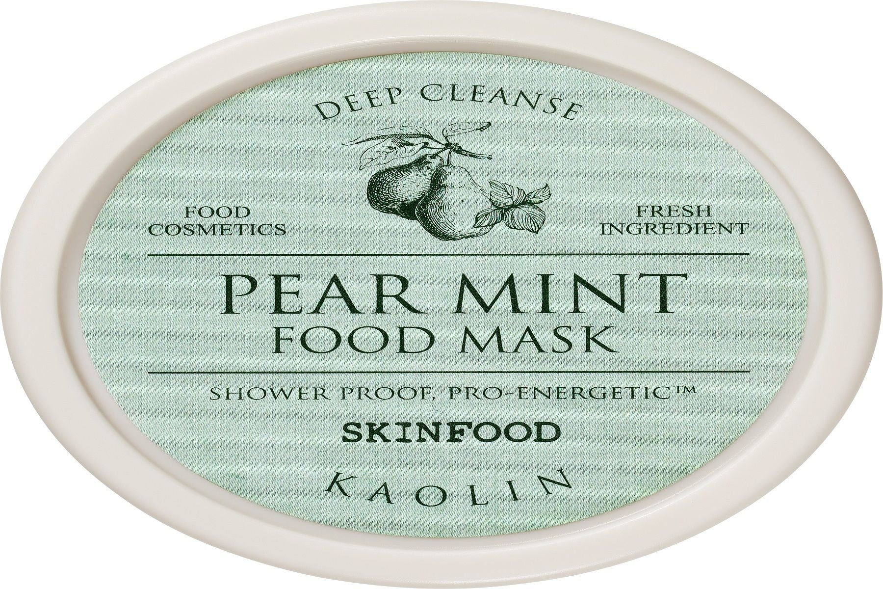 SKINFOOD Masque Alimentaire Poire Menthe Nettoyant Pores & Apaisant Masque à Laver 120 g