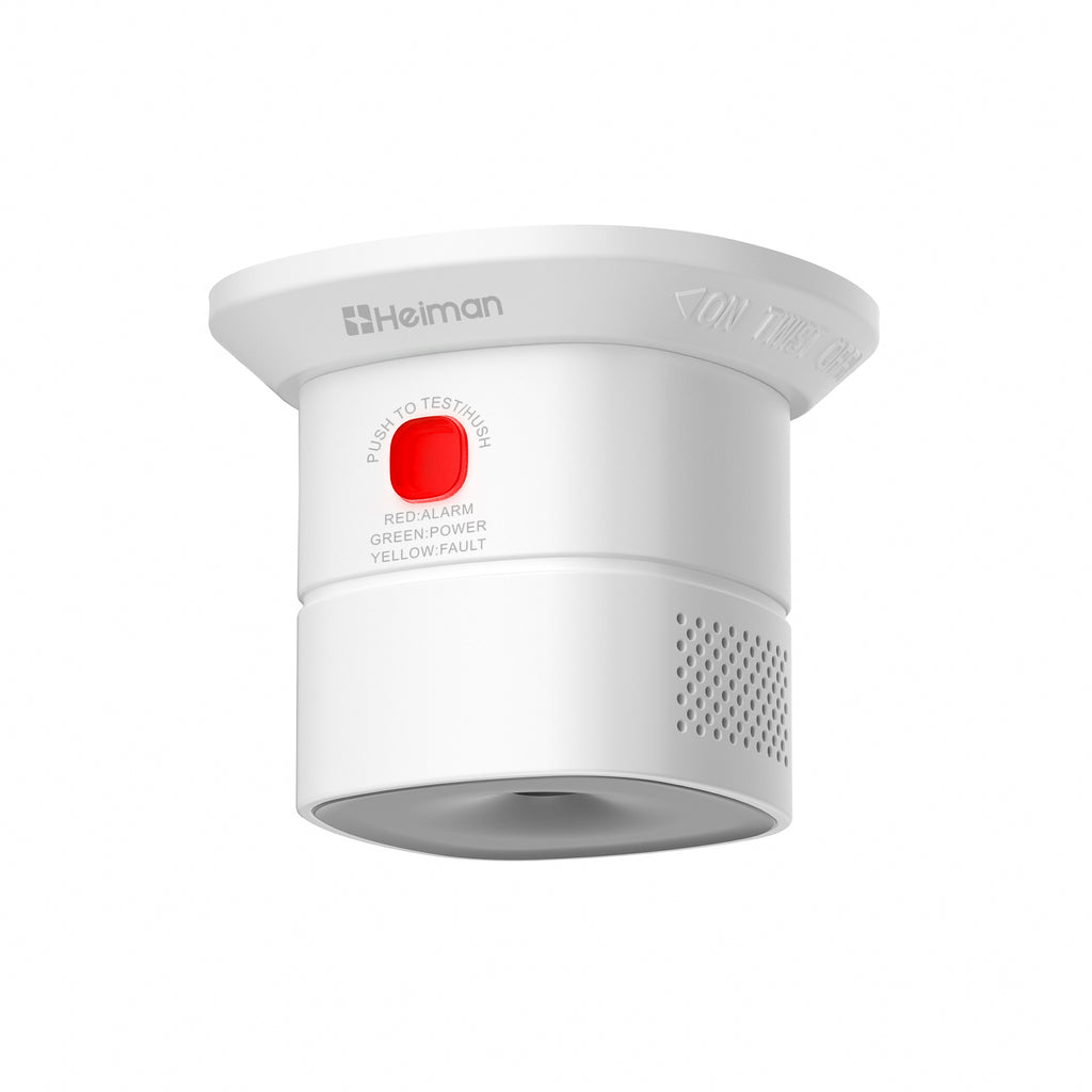 Heiman Mini détecteur de monoxyde de carbone | Red Dot Design Award, certifié EN 50291, alarme de 85 dB, réponse de haute précision, installation facile