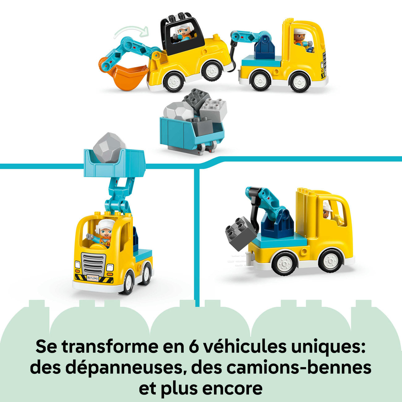 LEGO DUPLO 10475 Les véhicules de chantier 3-en-1