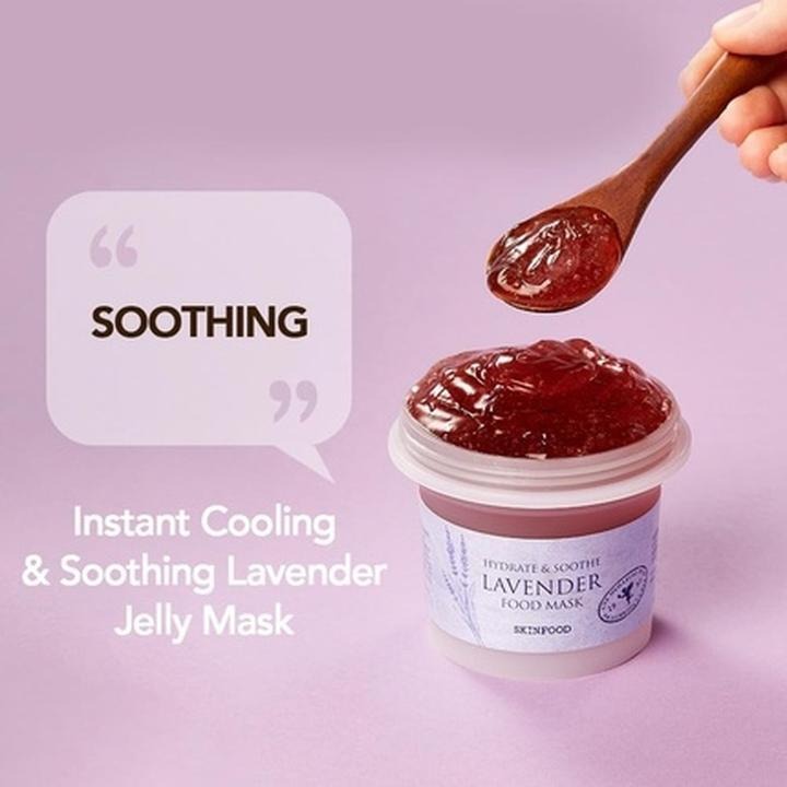 SKINFOOD Masque Lavande Food Masque Gel à Laver Apaisant & Hydratant 120 g