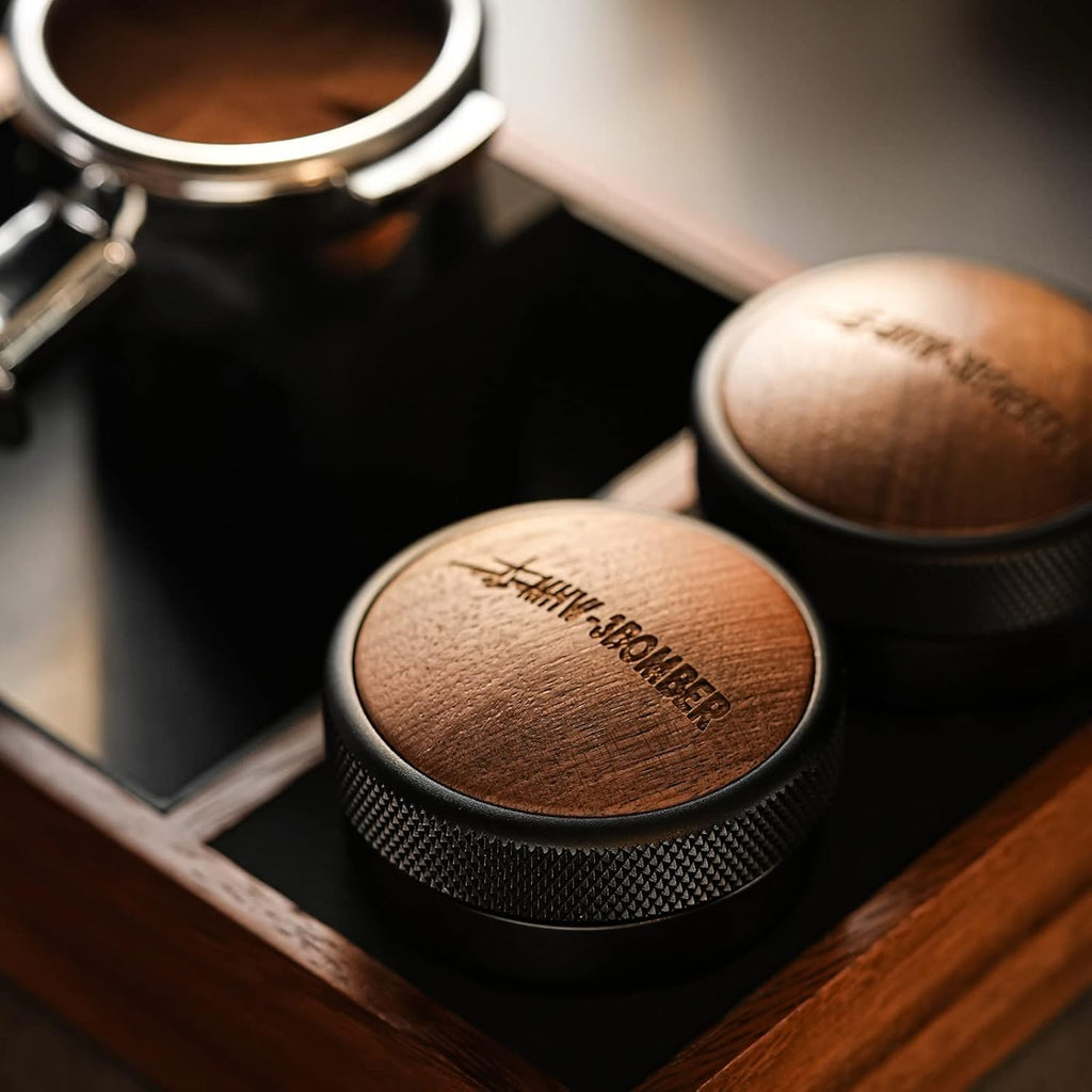 MHW-3BOMBER Distributeur de café 58,35 mm, outil de distribution d'espresso, niveleur d'espresso à hauteur réglable, 58 mm, base en acier inoxydable en coin, modèle : T5270L4