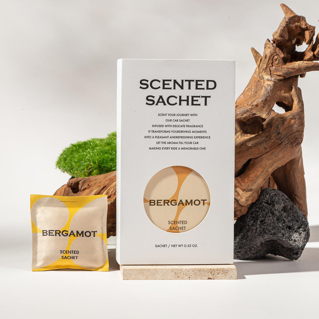 Zooly Lot de sachets parfumés pour voiture - Citron vert, basilic et mandarine (Jaune), 12 g, 1 lot