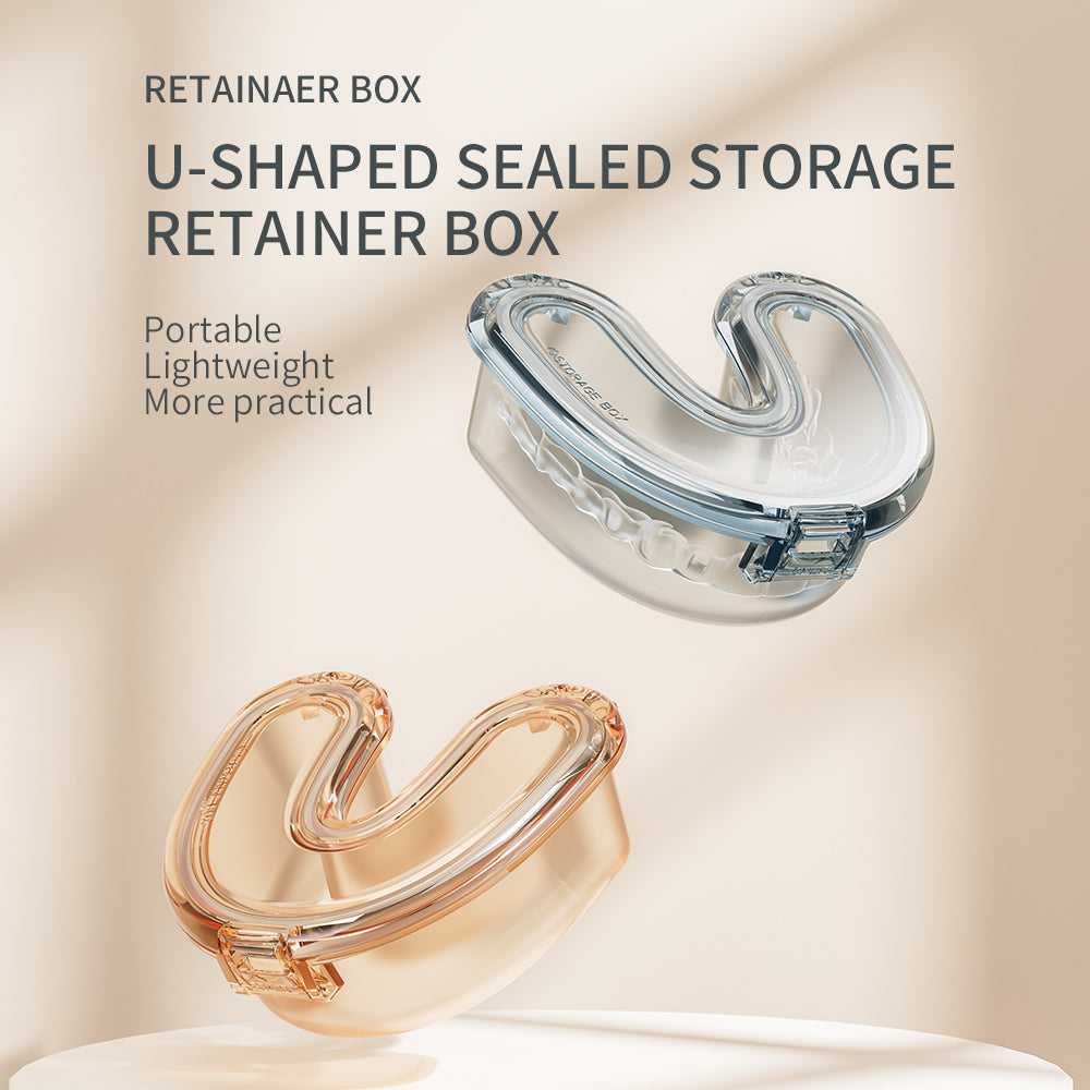 GAONLY Boîte orthodontique compacte pour appareils de contention et demi-prothèses dentaires Étui pratique pour protège-dents pour travail ou école
