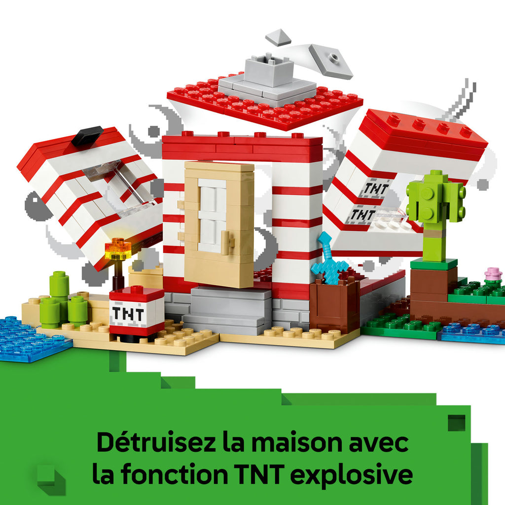 LEGO Minecraft 21275 La maison en TNT de la jungle