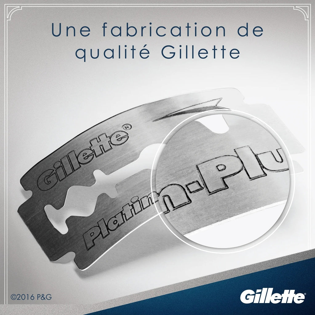 GILLETTE Lames de rasoir - Platinum - Les 5 lames