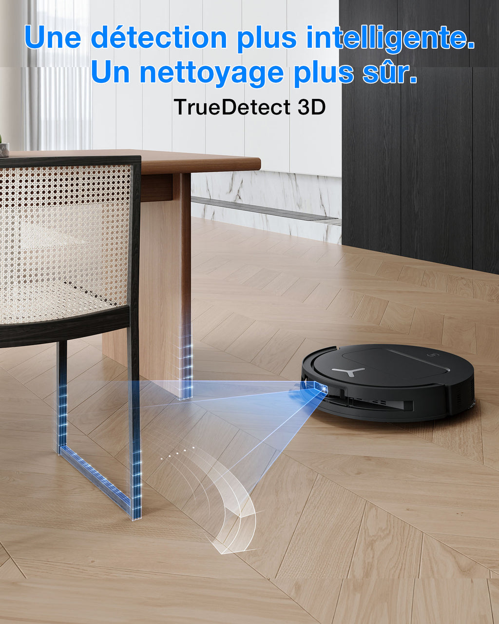 DEEBOT T50 OMNI robot aspirateur et laveur (Noir) avec station OMNI tout-en-un incluant le dosage du nettoyant, OZMO Turbo 2.0, jusqu'à 25 000 Pa de puissance d'aspiration