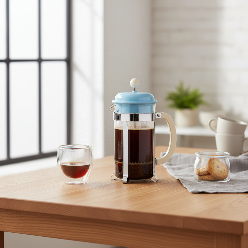 Bodum Caffettiera Cafetière à piston 1 L - 8 tasses - Bleu glace