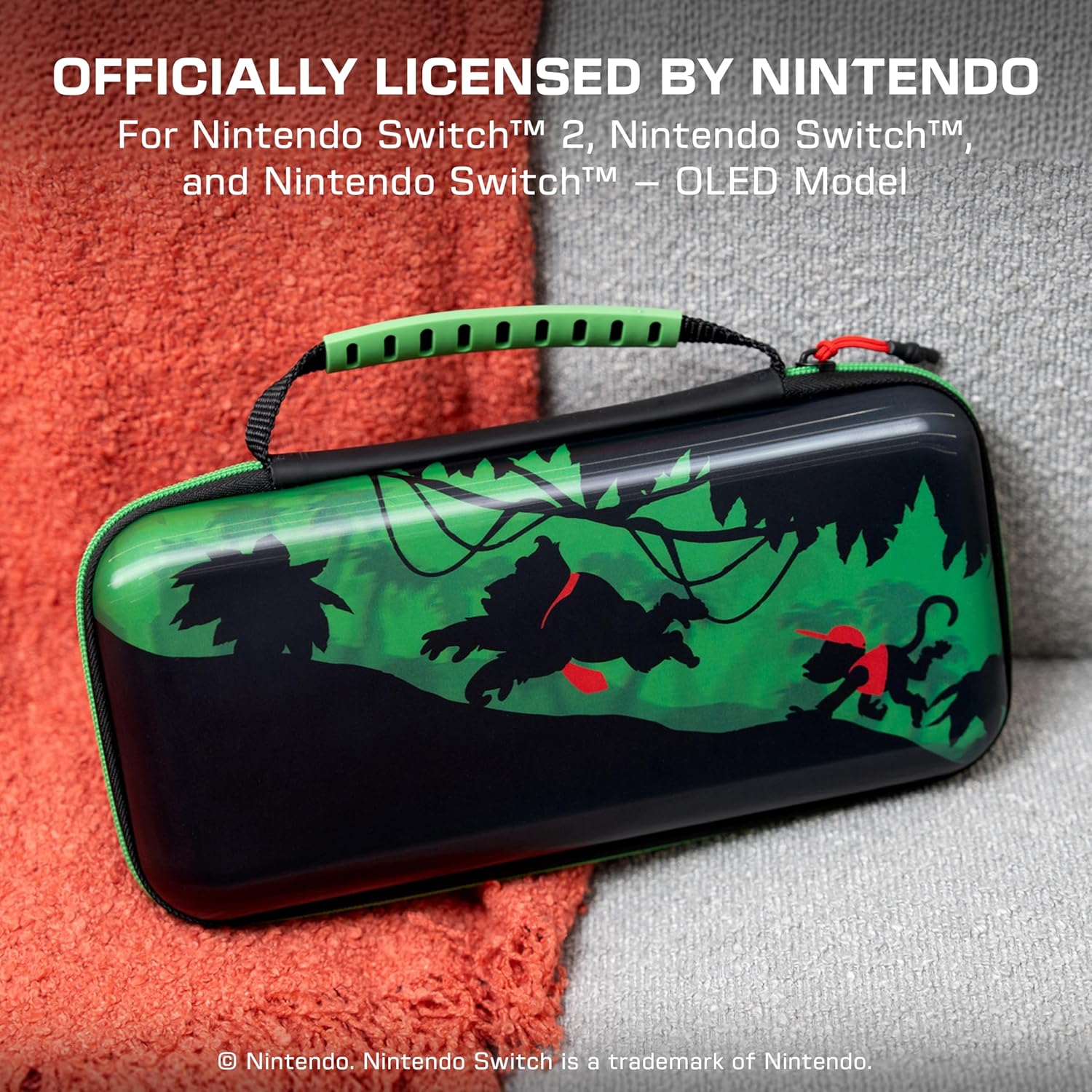 Turtle Beach Étui de transport Playtrek pour Switch et Switch 2 - Édition Donkey Kong - Design lenticulaire - sous licence officielle Nintendo