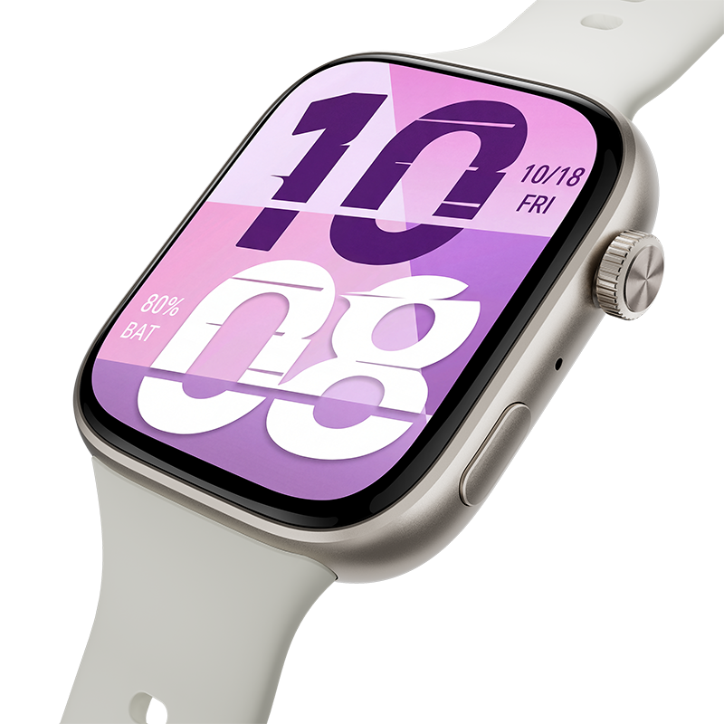 HONOR Watch X5i, 8 Mo + 128 Mo, Blanc, Autonomie de 21 jours, Sondage de santé, Bandeau en silicone