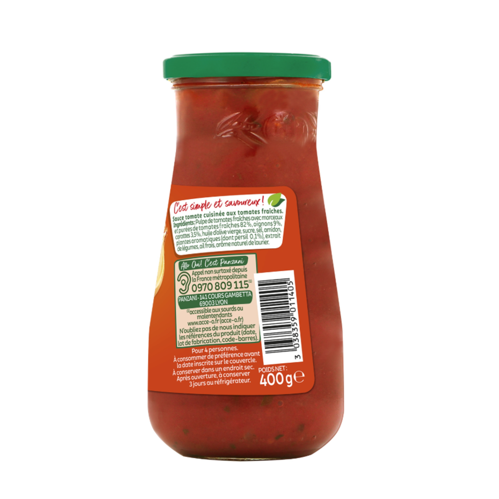 Panzani Tomates cuisinées 400 g