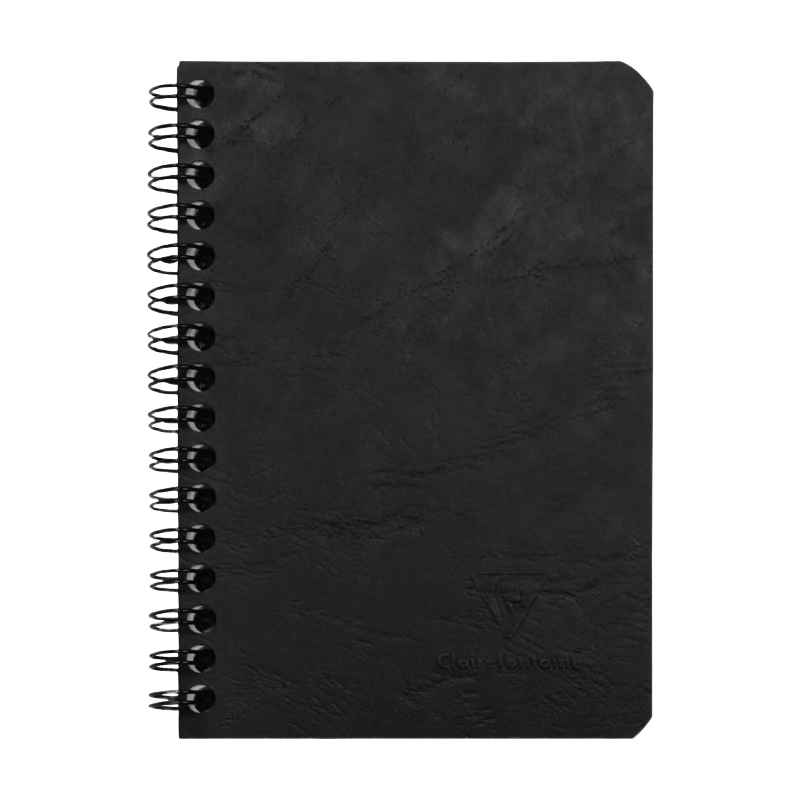 CLAIREFONTAINE Nomaddict (Age Bag) carnet reliure intégrale 9x14cm 100p 5x5 noir