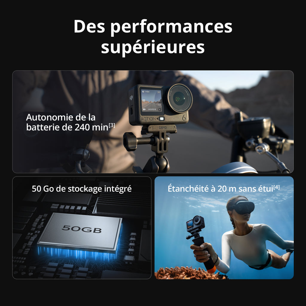 DJI Osmo Action 6 Caméra d'action - Pack Aventure