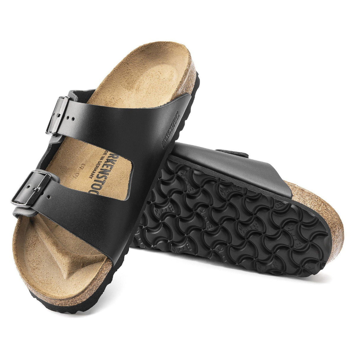 Birkenstock Arizona Cuir naturel (Étroit) Noir