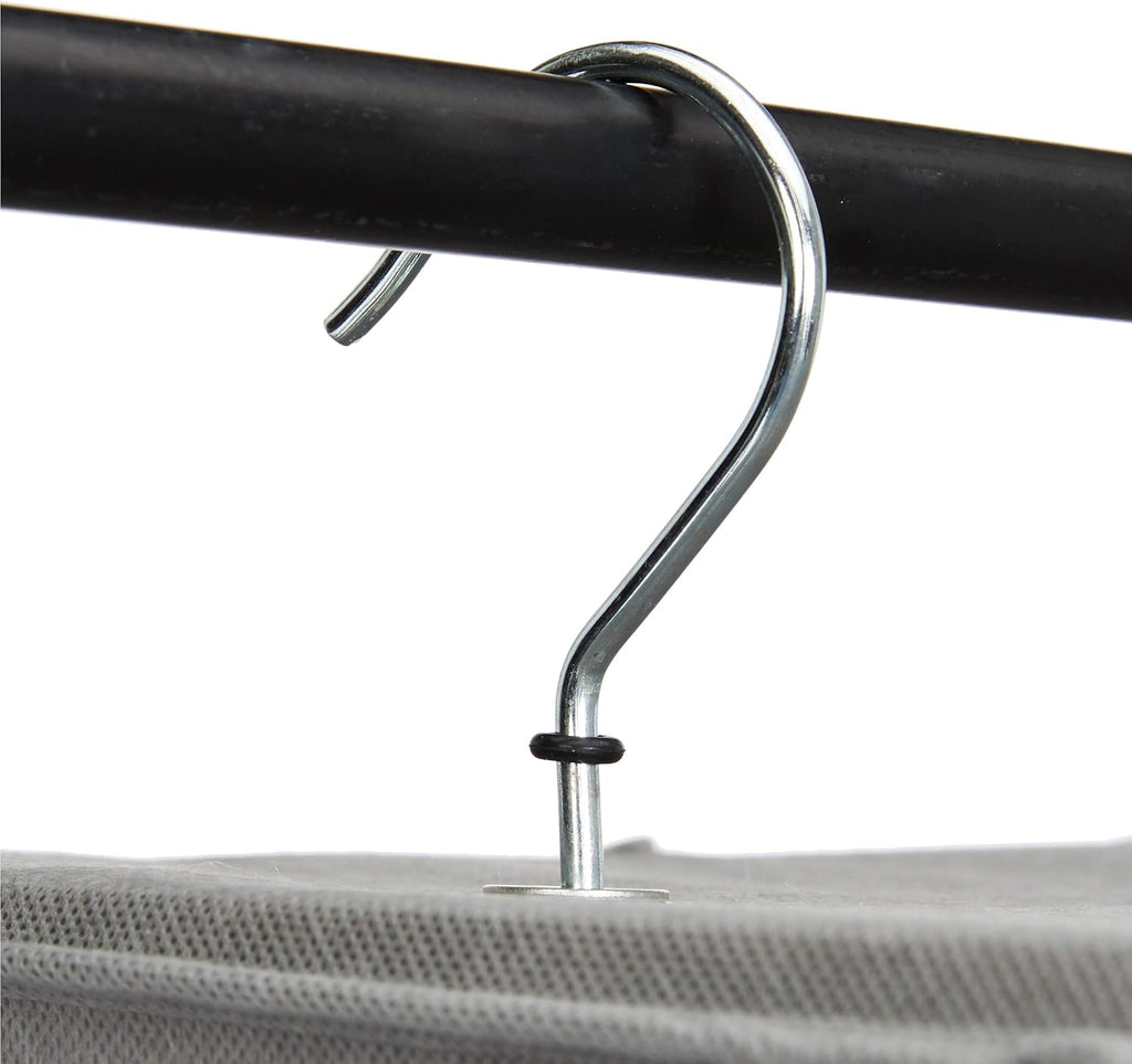 ANQI Organiseur de penderie suspendu avec poches à 6 niveaux gris - D 21 x L 30 x H 22 cm