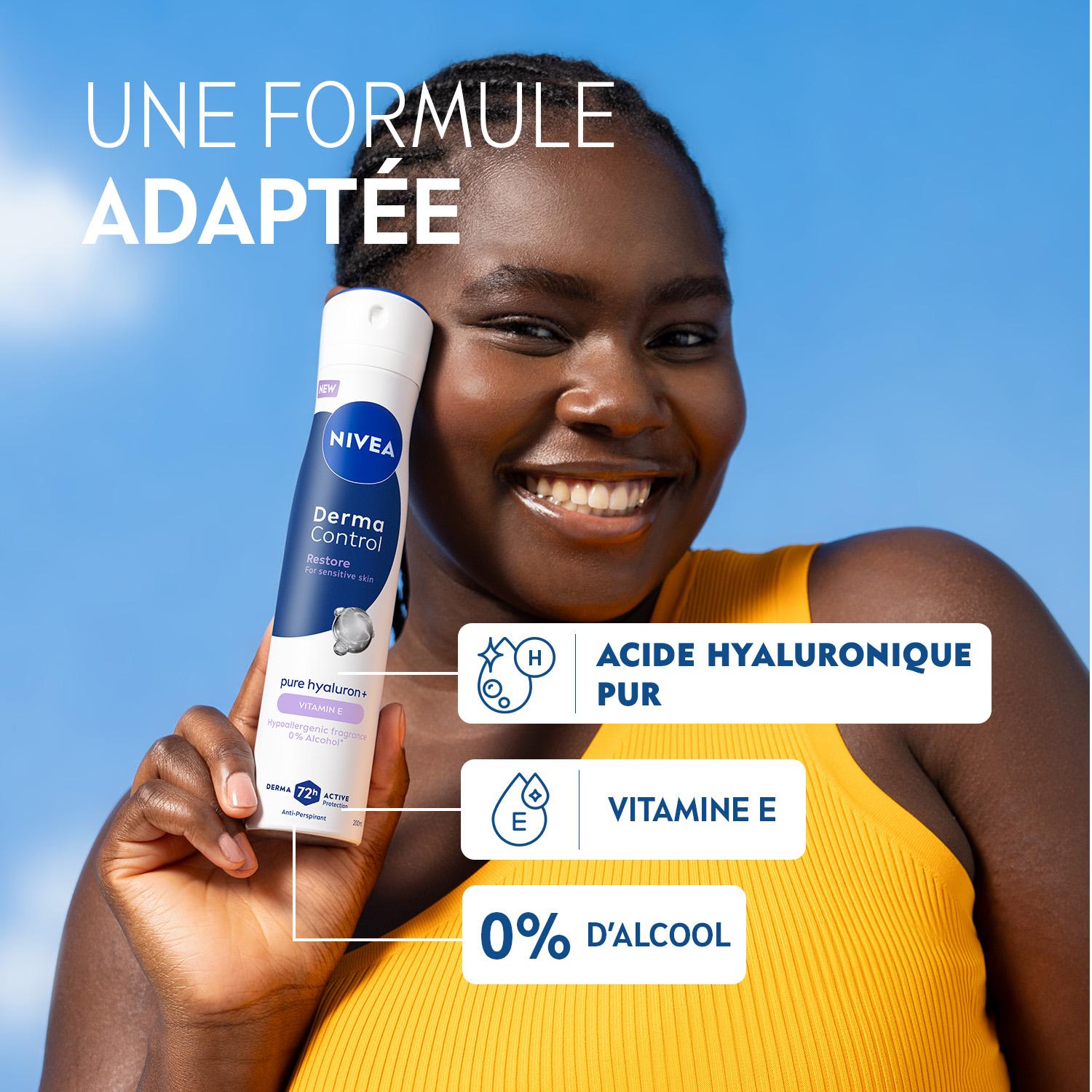 NIVEA Déodorant Femme Aisselles Derma Control Restore Protection 72h Spray 200ml