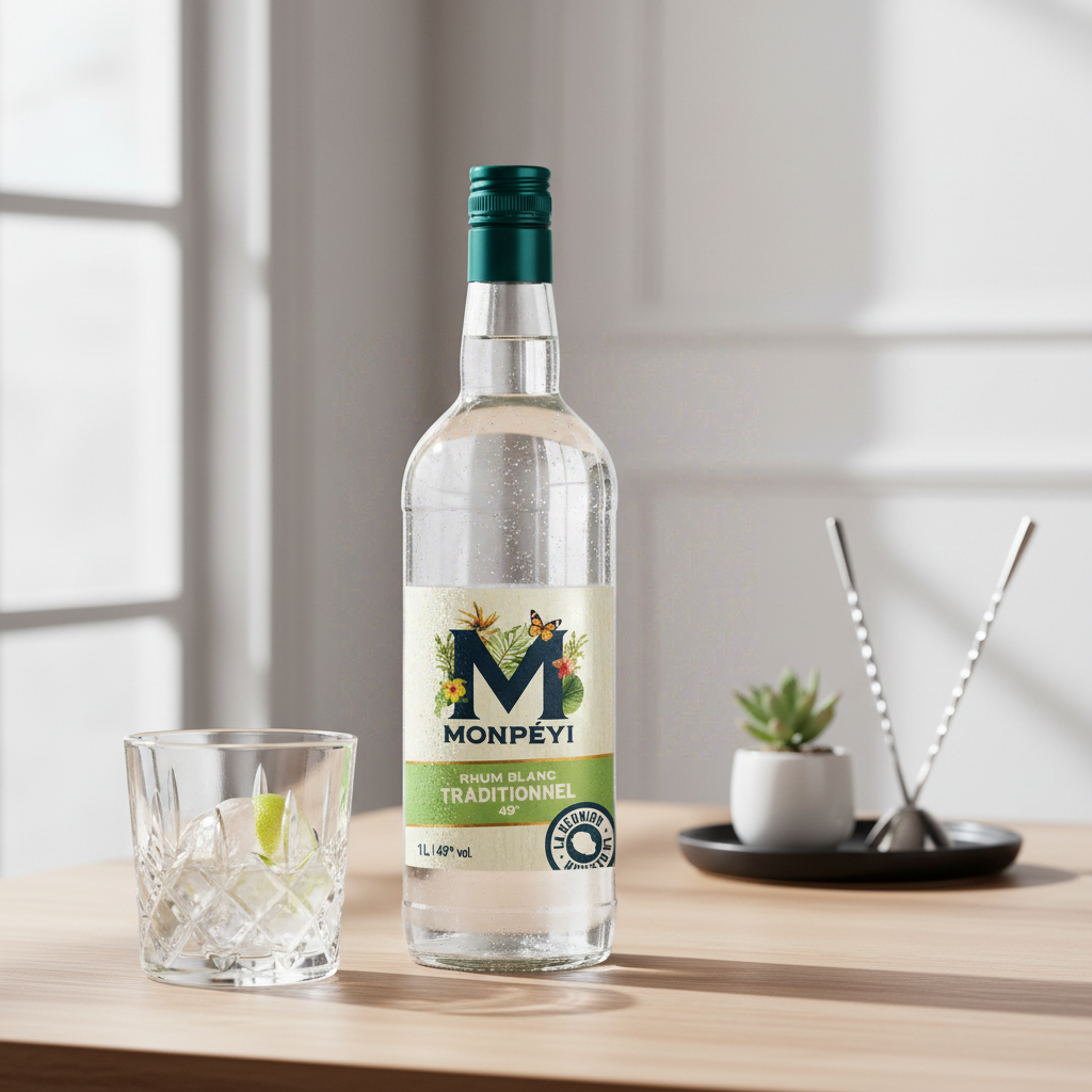 MONPÉYI Rhum blanc traditionnel 49° - 1 L