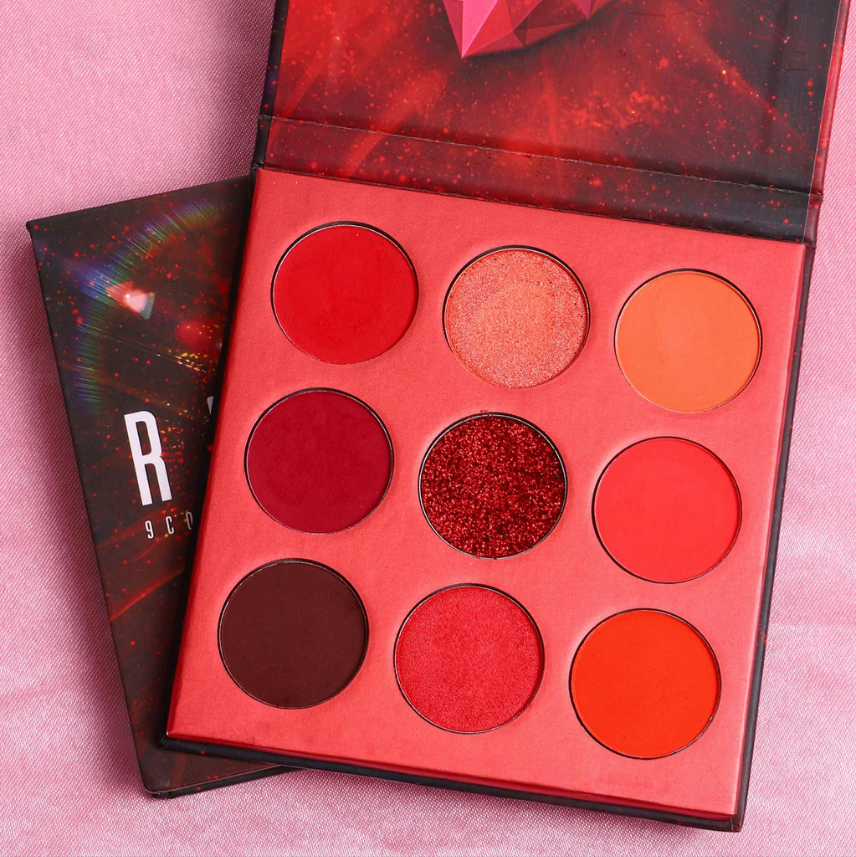 docolor Gem Palette de 9 fards à paupières - Rouge