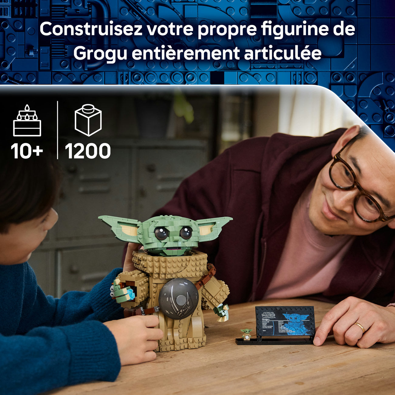 LEGO Star Wars Set de Figurine Grogu avec Sac et Armure Beskar 75446 (1 200 Pièces)