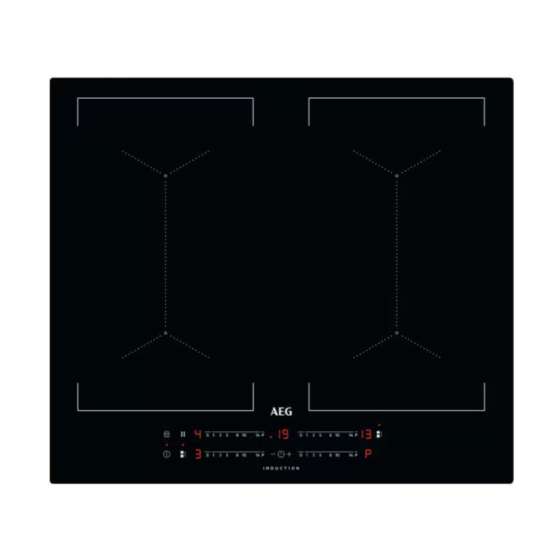 AEG IKS64453IB Plaque de cuisson à induction encastrable 60 cm - 4 zones avec fonction Bridge - Noir