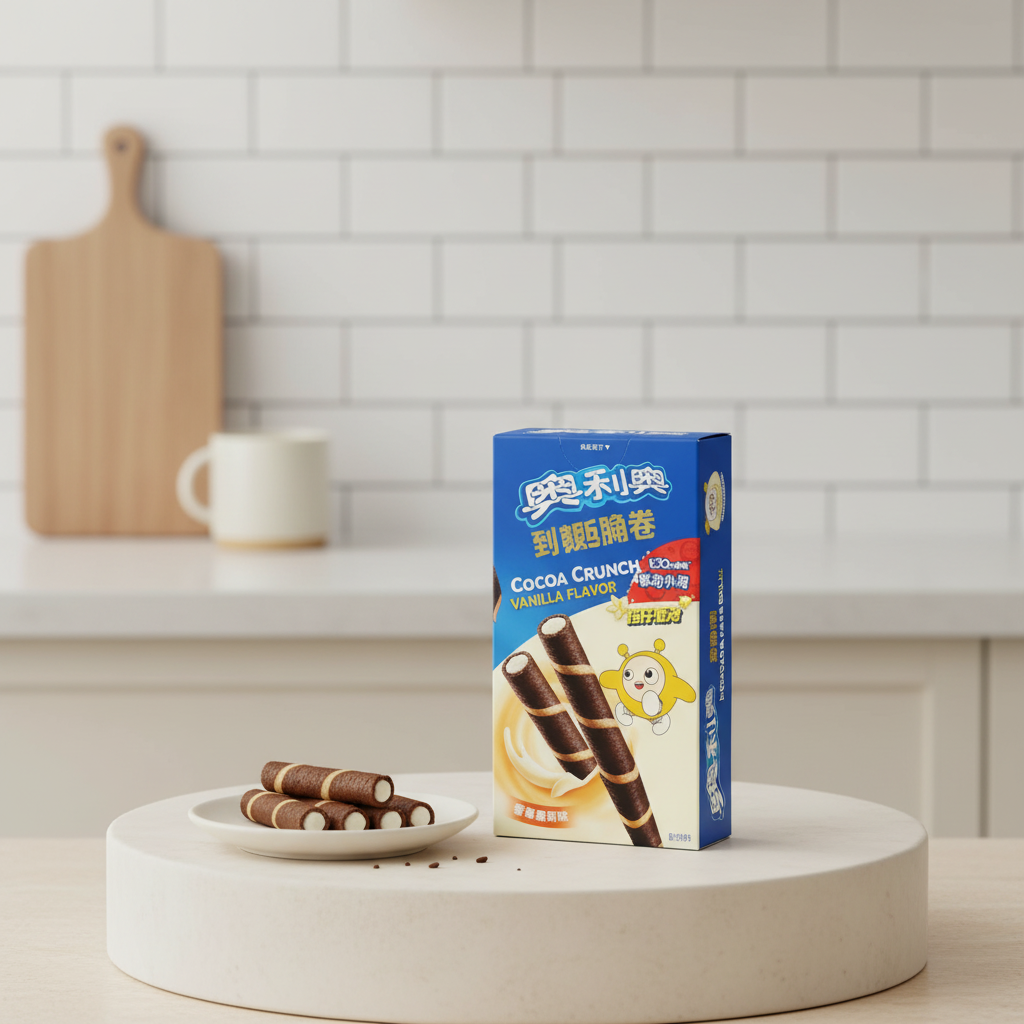 Oreo Rouleaux croustillants au cacao fourrés saveur vanille - 50 g