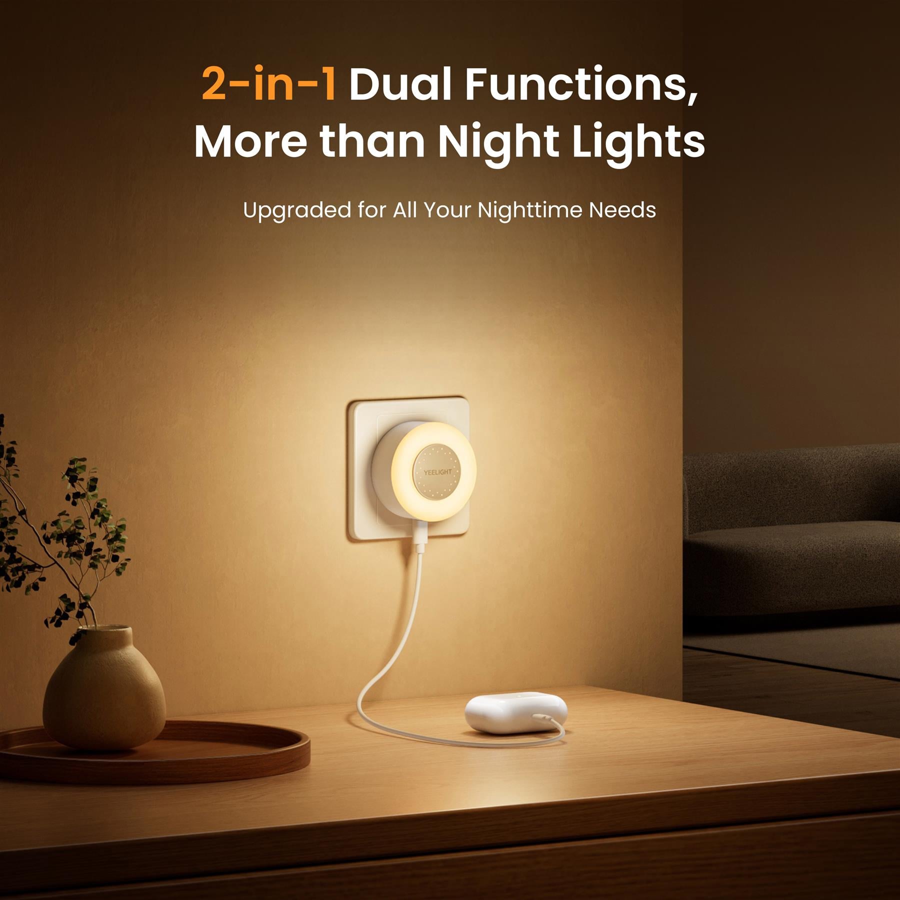 Yeelight Chargeur USB avec fonction de veilleuse - Jelly 4 Plus